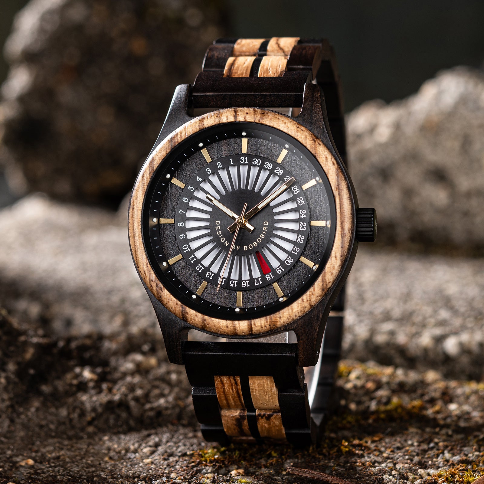 Montre homme en bois