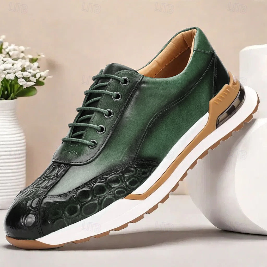 Chaussures en cuir Cowhide First Layer Fashion pour hommes