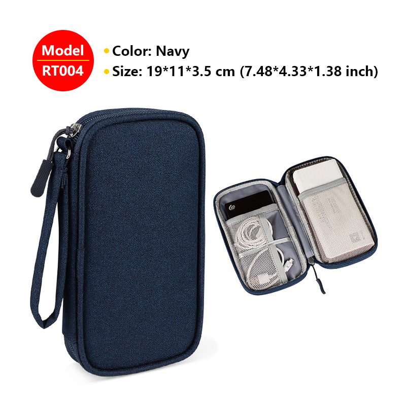 Mode Waterproof Data Cable Portable Power Bank Sac de rangement