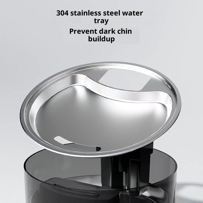 Fontaine d'eau de chat en acier inoxydable