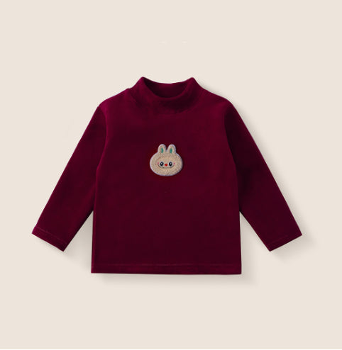 Set de sweatshirts d'hiver Ligné de polaires d'hiver Thickened One-Piece polaire bébé Coréen-Style faux deux-P
