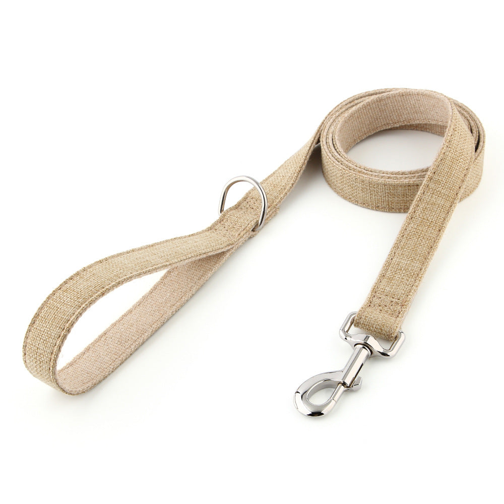 Feuille de chien coton et lin pour la marche extérieure