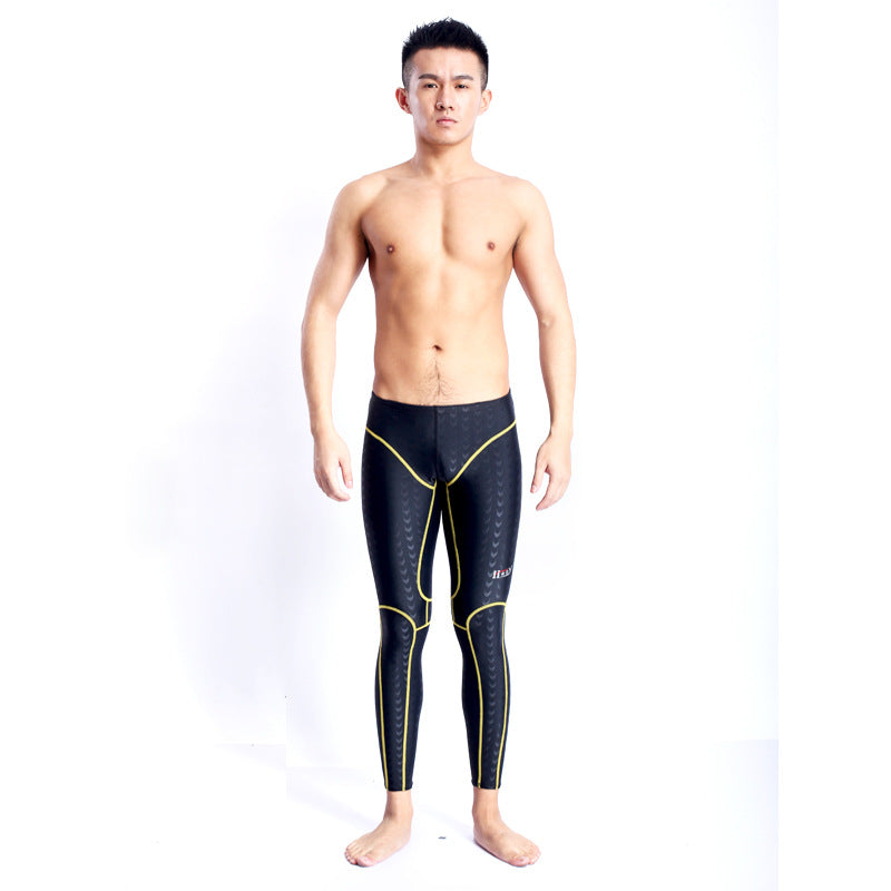 Compétition Professionnel Long Séchage rapide Réduction de Drag Longs Trunks de natation
