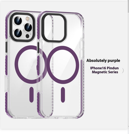 Cas de téléphone magnétique transparent approprié pour le boîtier anti-retour