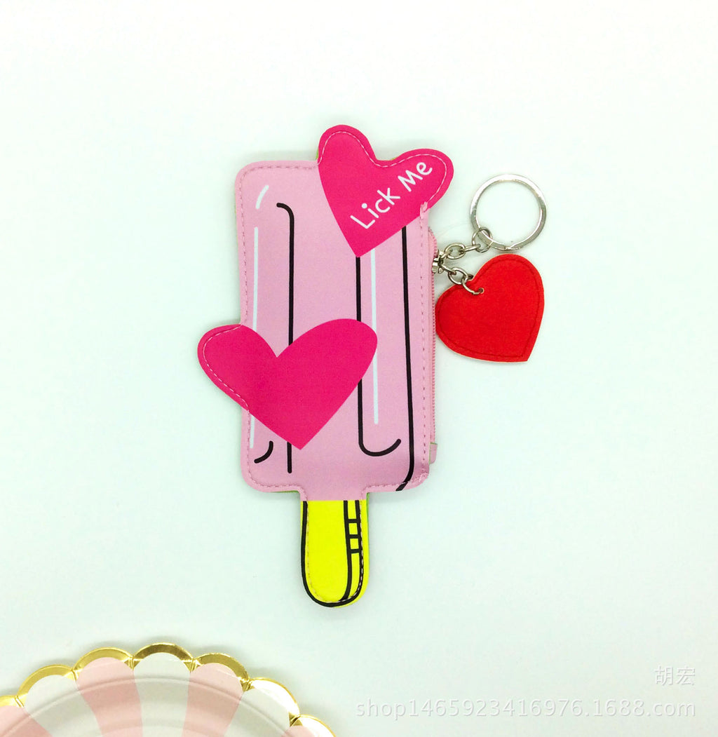 Corée mignon popsicle crème glacée Mini Purse boisson créative enfants changer sac sac à main