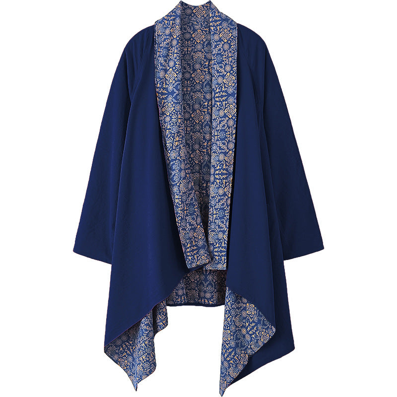 Robe Daoist style ethnique Linge de coton Vintage Casual Coat