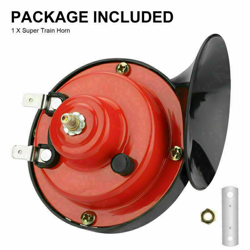 12V 300DB Super Loud Train Horn Waterproof for Motorcycle Truck SUV Boat