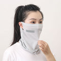 Masque en soie glacée pour la protection solaire et la défense UV