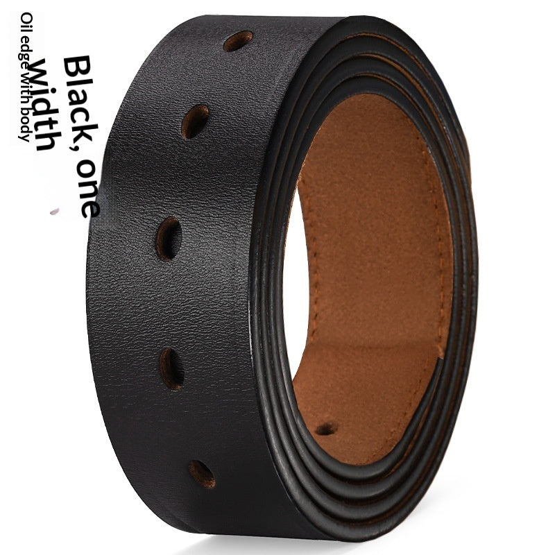 Ceinture en cuir extensible casual homme avec boucle d'épingle