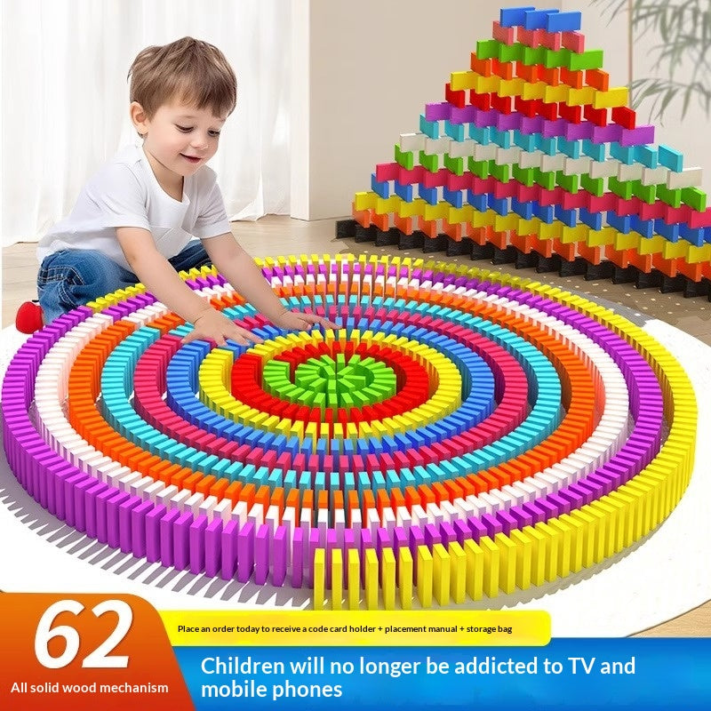 Puzzle éducatif Jouet Mécanisme Bâtiment Blocs Cadeau Dominos
