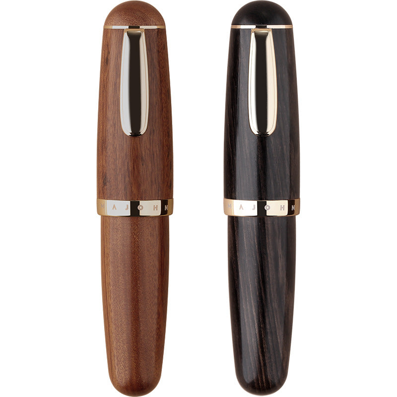 Stylo d'encre de bois massif fine pointe mignon Chubby Stylo court