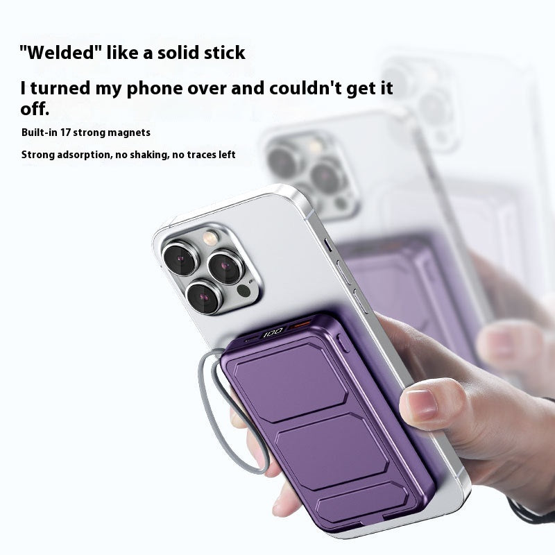 Magnetic Power Bank with Cable Management