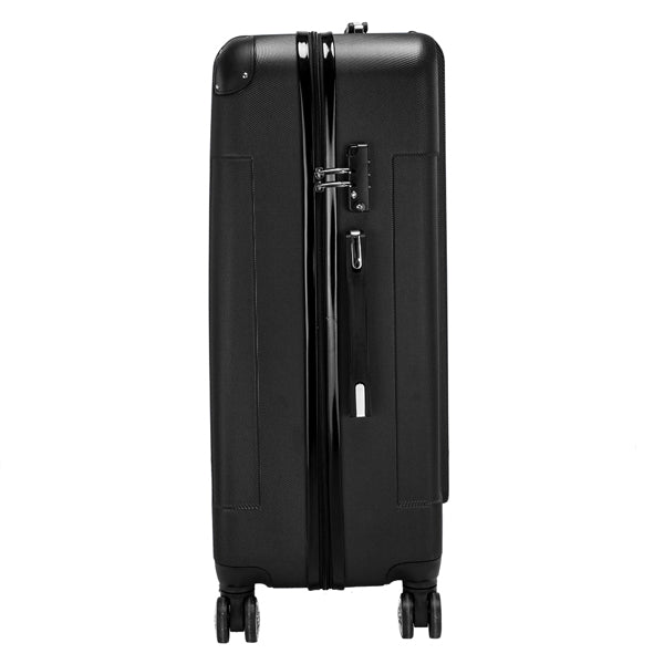 3-en-1 ABS Trolley Case 20 pouces-24 pouces-28 pouces noir