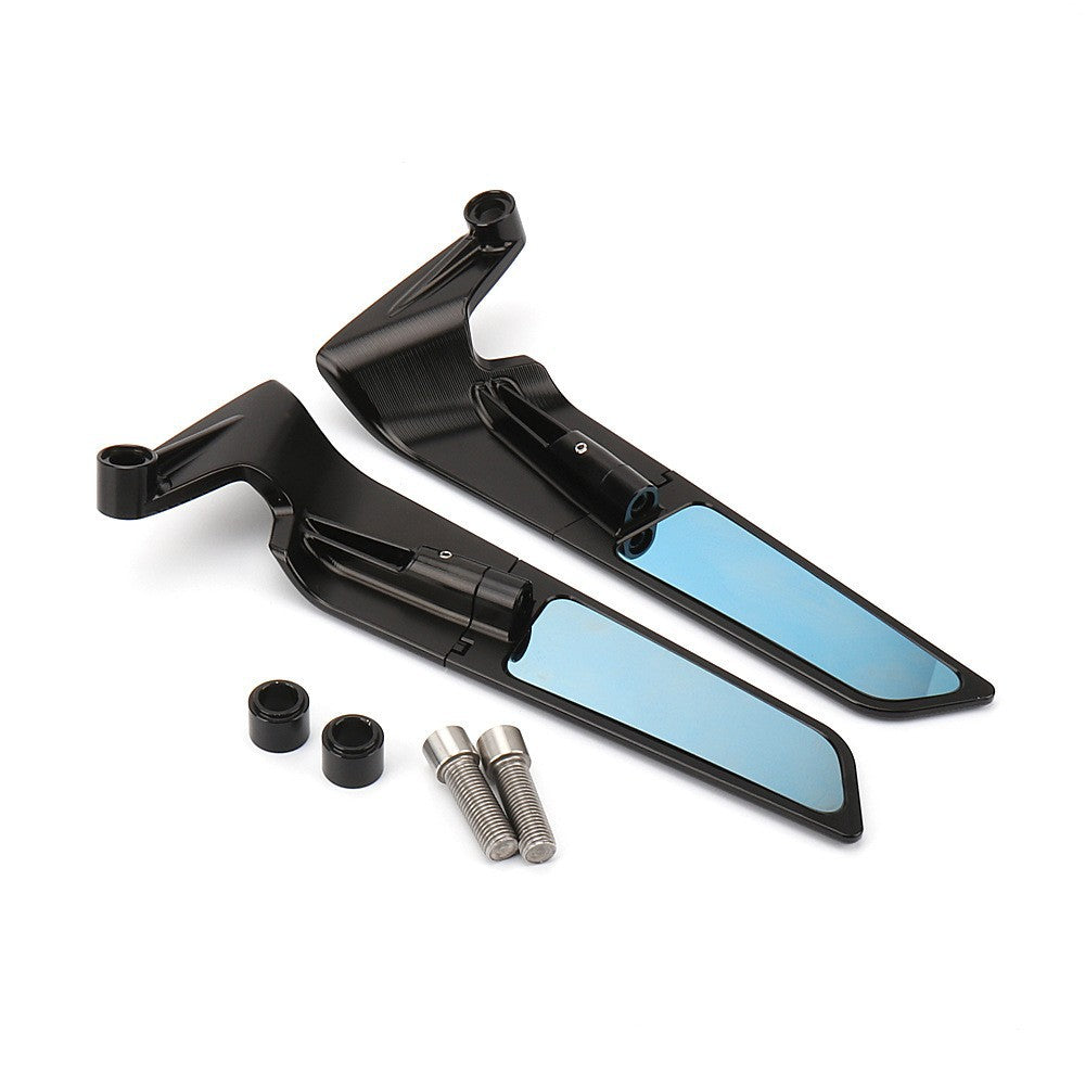 Voiture électrique Street Bike Universal Poignée Miroir Blue Lens Alliage d'aluminium Matériel Motorcy