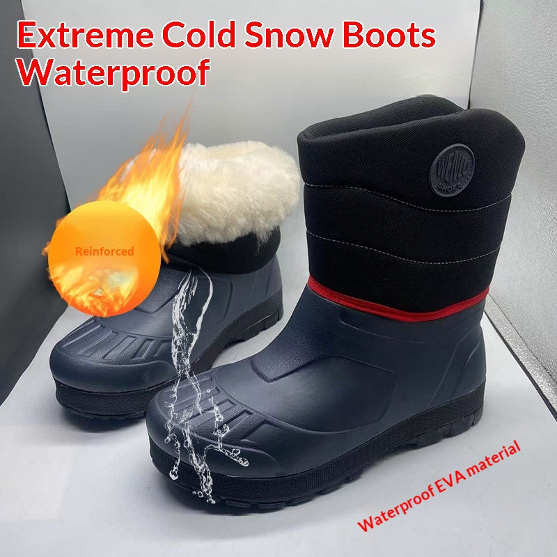 Bottes de neige en laine extérieure pour bottes de travail isolées par temps froid