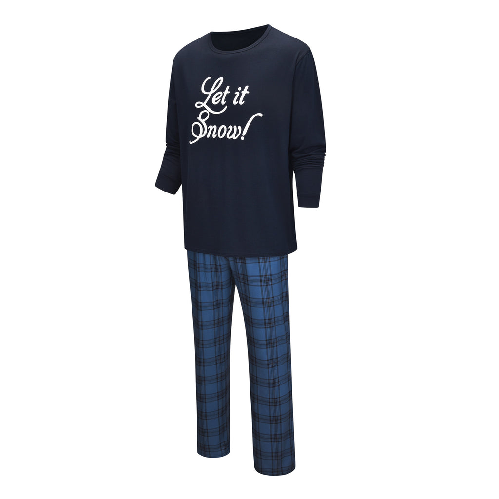 Lettre de Noël européenne et américaine Impression Vêtements parent-enfant