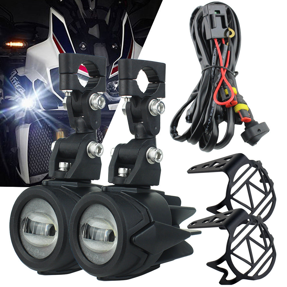 Éblouissement du projecteur de moto