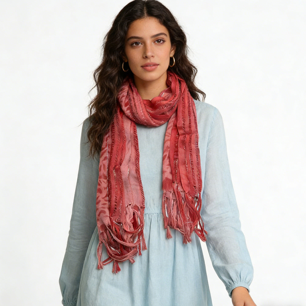2-piece long Boho Scarf