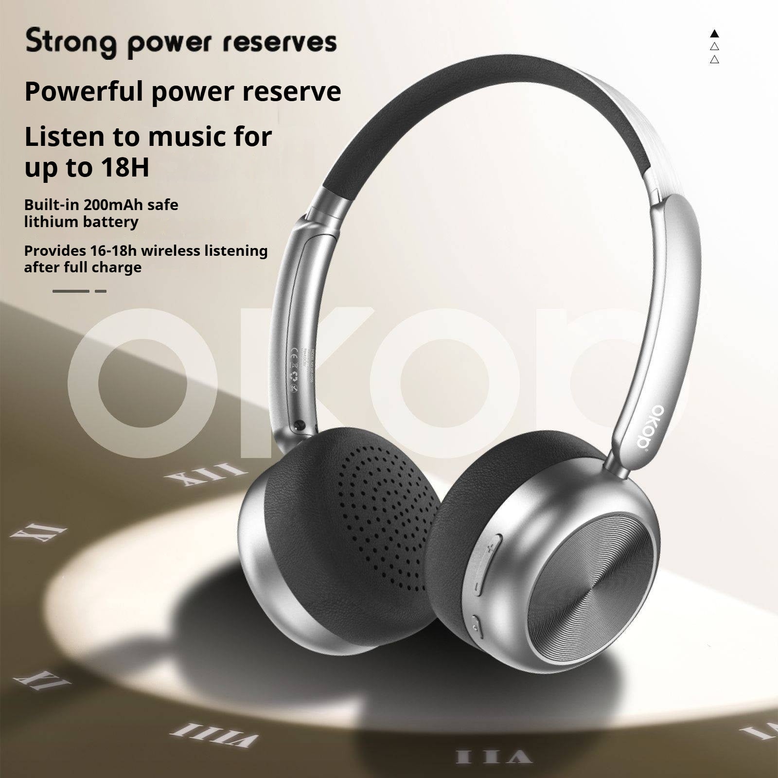 KP-H106 Casque Bluetooth in-Stock Style rétro Annulation active du bruit Design élégant