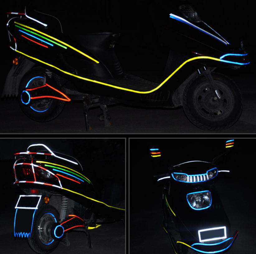 Voiture et moto vélo réfléchissant autocollants VTT lumineux autocollants mort mouche bi