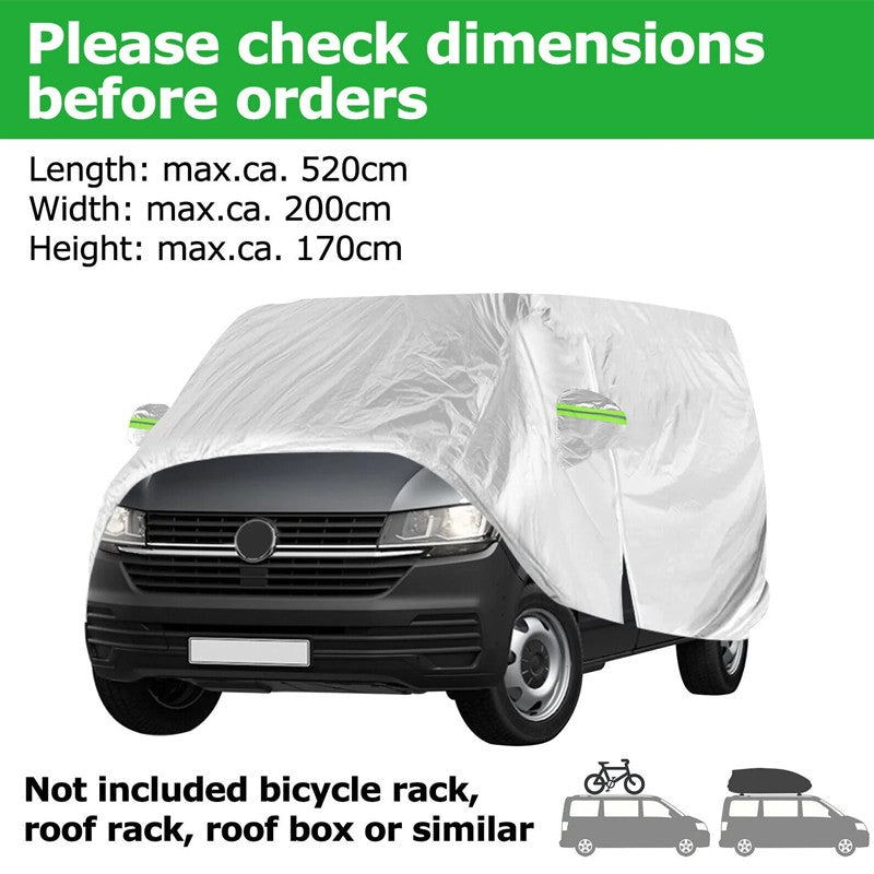 Heavy Duty Full Car Cover Protecteur étanche pour VW Transporter Van T4 T5