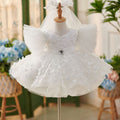 Robe de fille Princesse blanc polyester fibre
