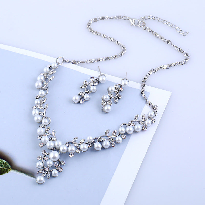 Aliexpress explosion de chaîne de mode européenne et américaine set doux tempérament all-matc