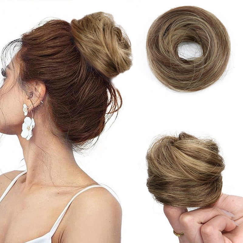 Bande de caoutchouc droite cravate de cheveux pour les femmes