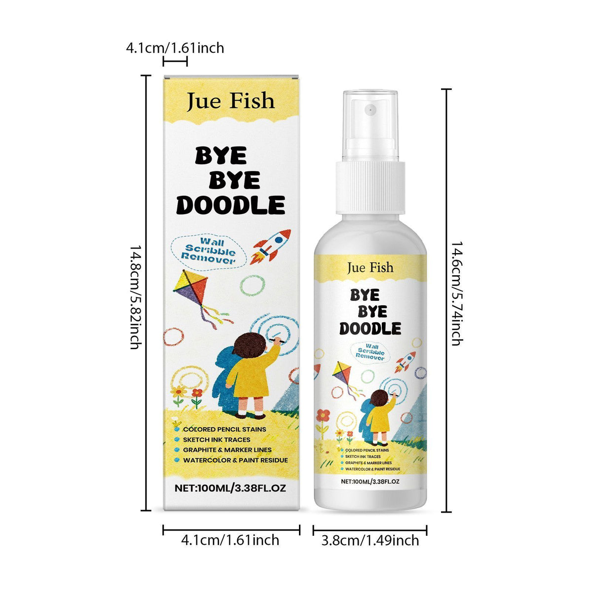 Vaporisateur de nettoyage de marque murale JUE FISH