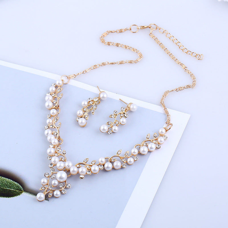 Aliexpress explosion de chaîne de mode européenne et américaine set doux tempérament all-matc