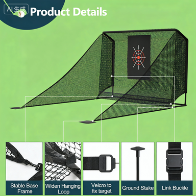 Golf pratique net 10x7ft