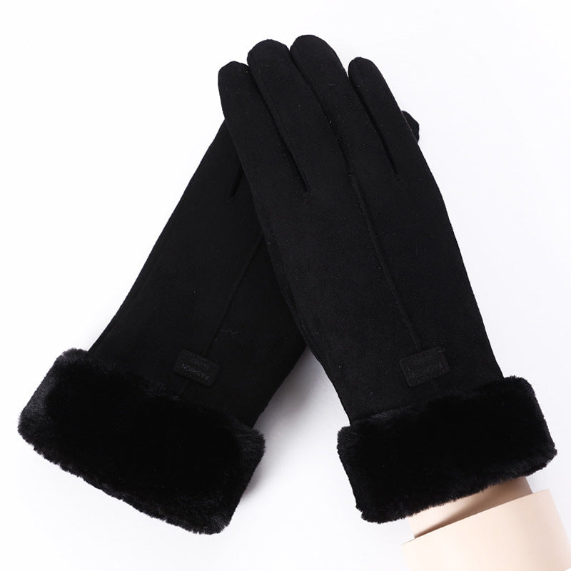 Gants thermiques compatibles écran tactile pour femmes cyclistes