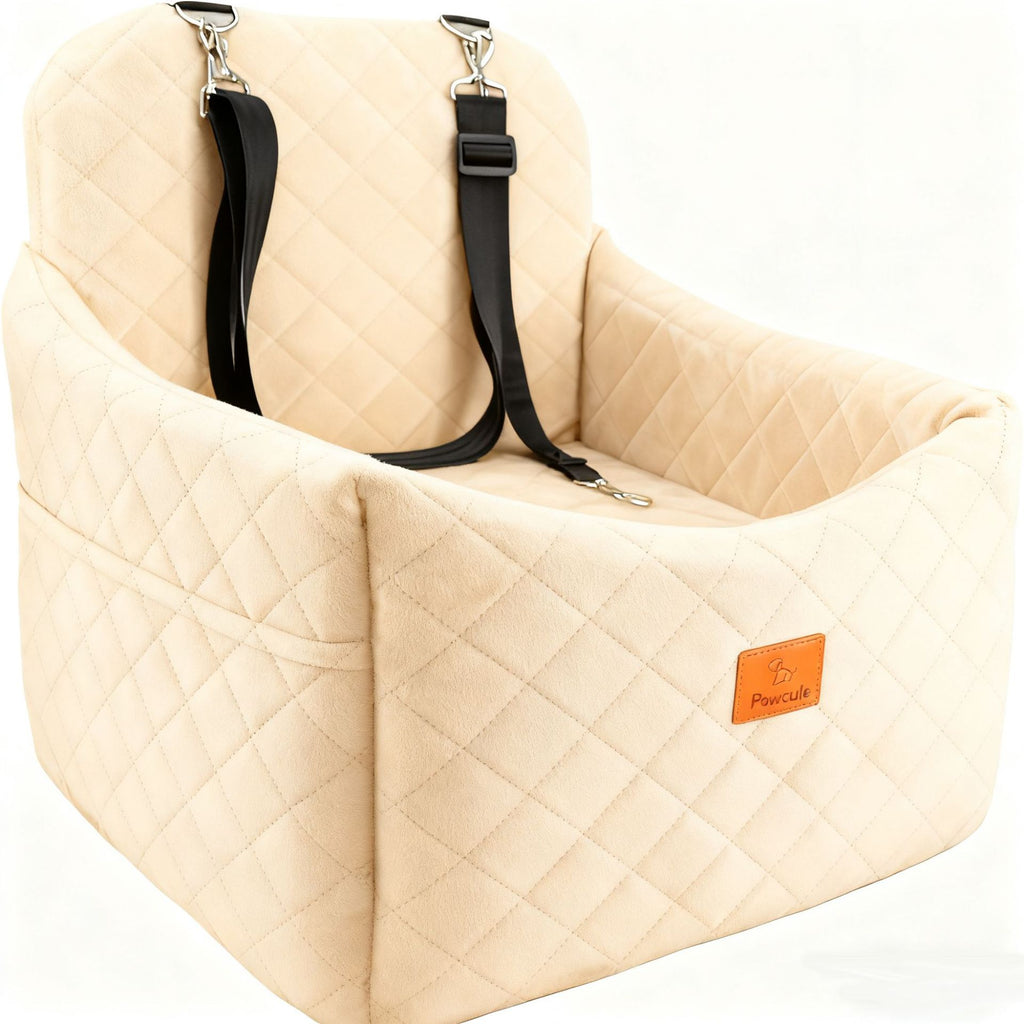 Lit de voiture pour animaux de compagnie pour petits et moyens chiens Coussin doux pour le siège arrière