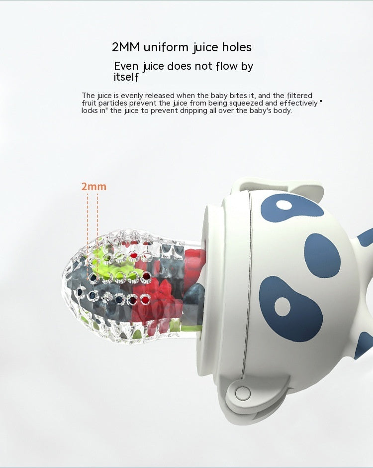 Happy Bite Baby Teether Non-staple Food Fruit Fooding Artifact Baby Pacifier Main Silicone