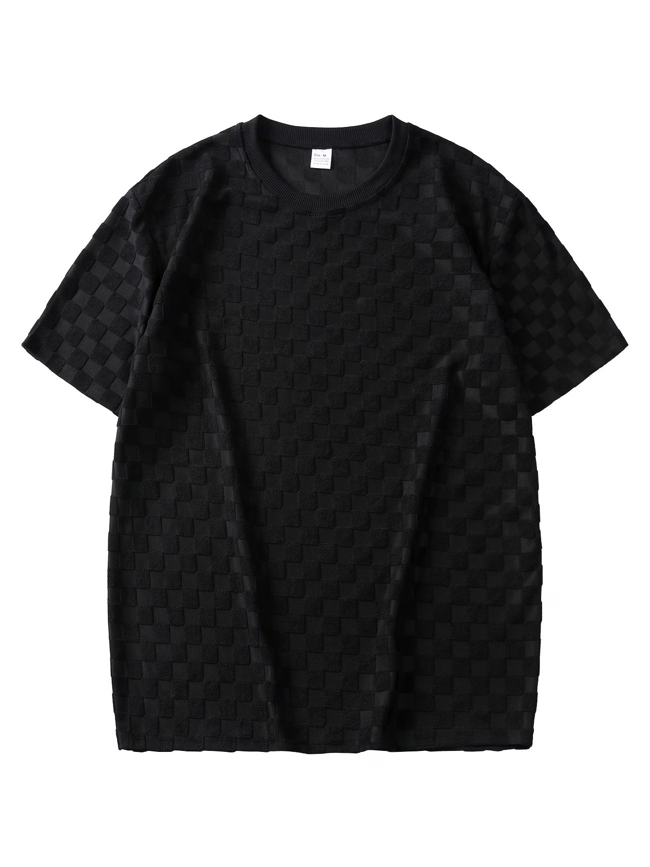 Chemise à manches courtes Jacquard pour hommes