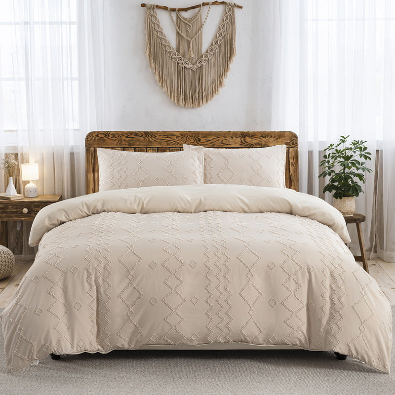 Floral Diamond Wave Quilt Cover Maison Textiles Bedding