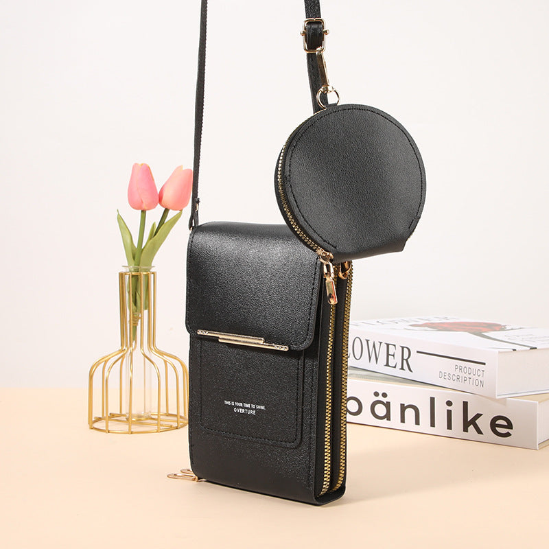 Multi-compartiment Crossbody Mini Coin Purse
