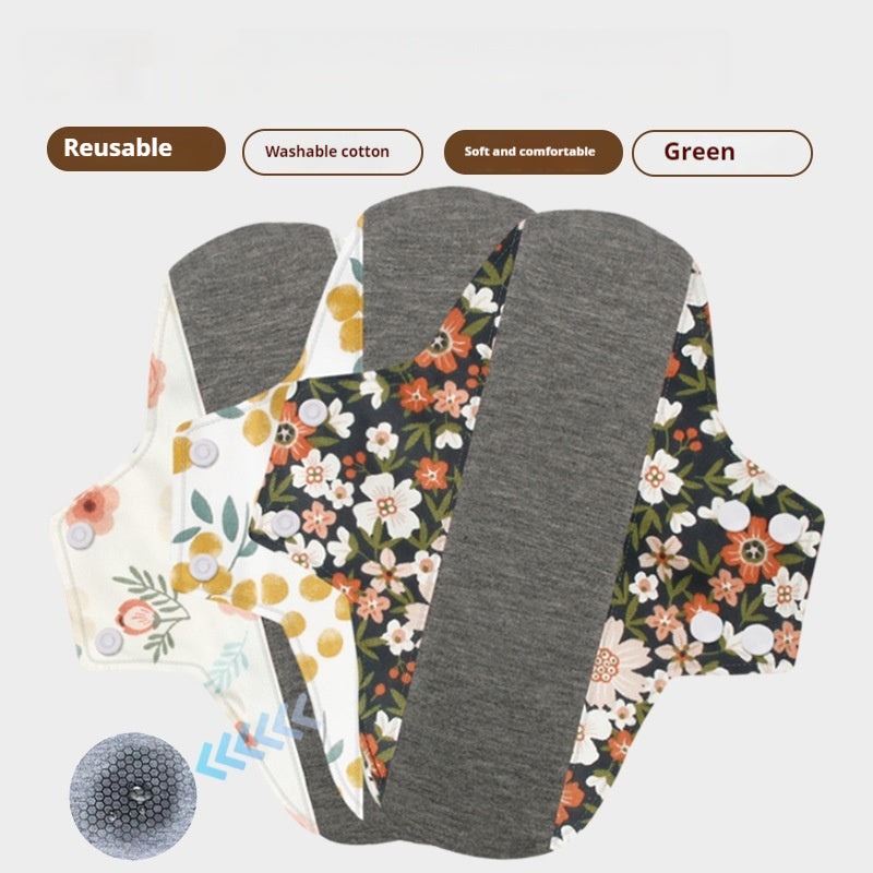 Graphene Lavable Sanitaire Pad Antibactérien Anti-allergie Coton pur Respirant