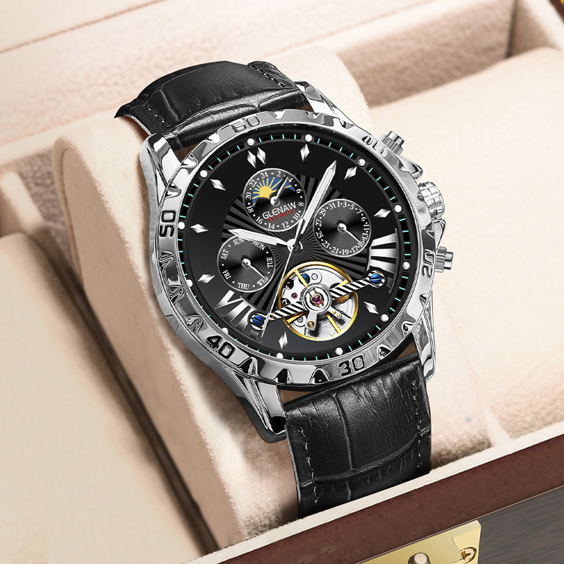 Montre mécanique automatique de mode pour hommes