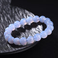 Bracelet d'agate 7A-grade naturel bleu-veiné