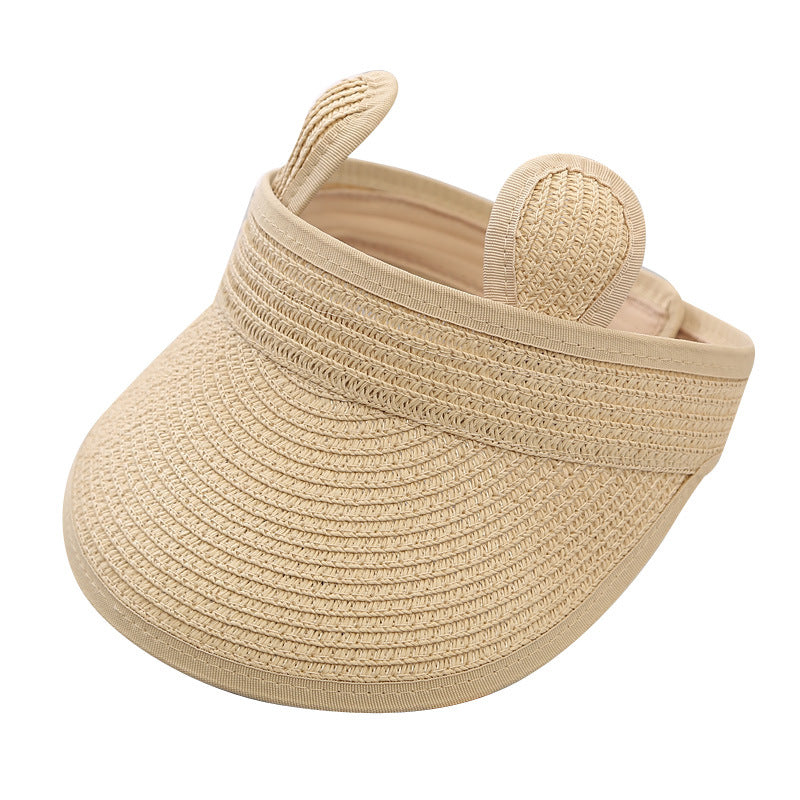 Chapeau de paille de visière résistant au soleil pour enfant