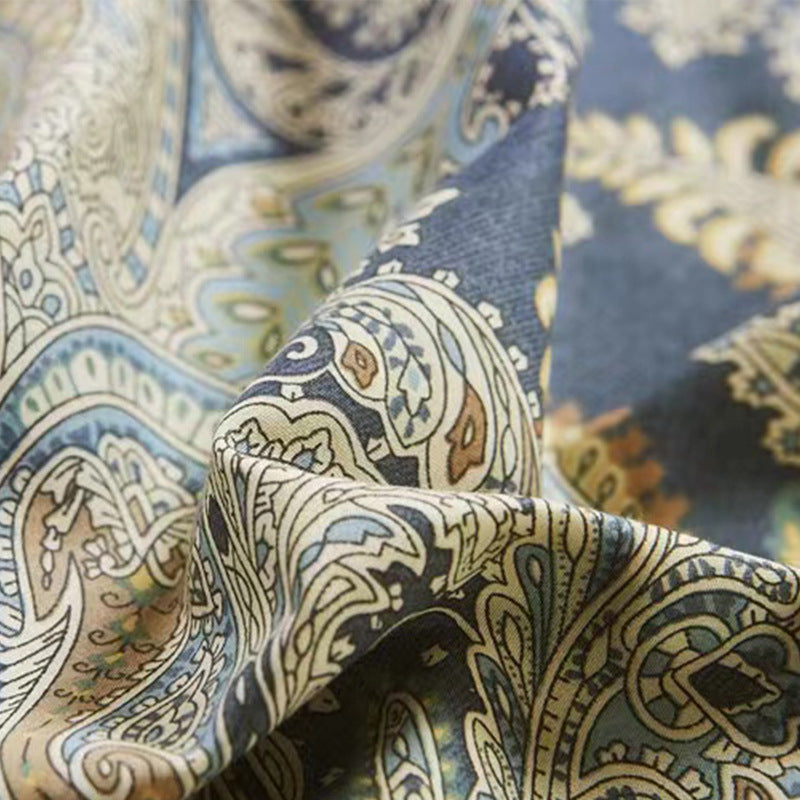 60S Pure Satin Tissu de literie de coton à longue distance Tissu imprimé extra-large