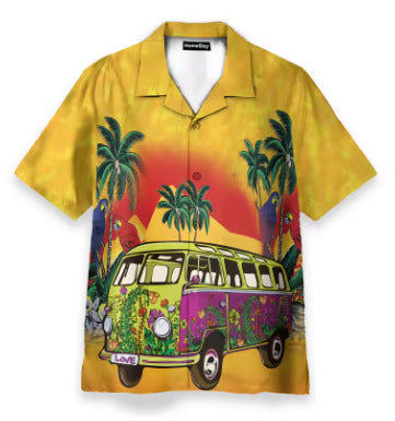 Chemise Homme Sporty Casual à manches courtes