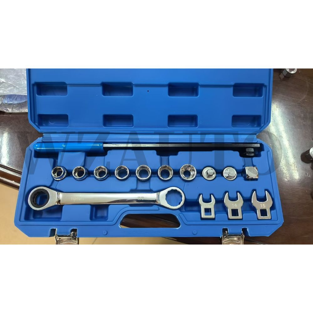 Clé réglable de 15 pièces pour la ceinture de moteur automobile