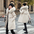 Coat d'hiver rembourré de mi-longueur pour femmes
