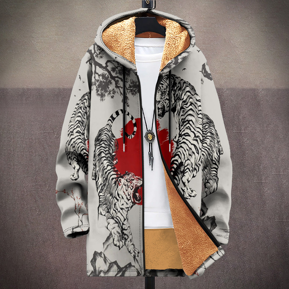 Cardigan à capuche épais vêtements d'hiver