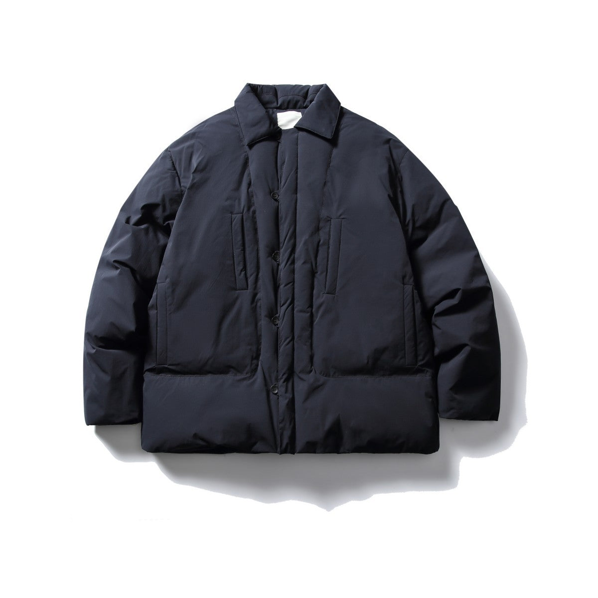 Lapels Retro d'hiver en coton souple avec une couleur solide