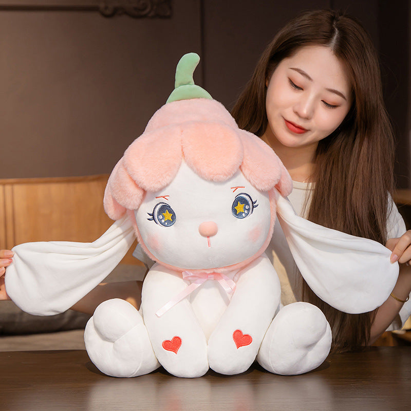 Mignon petit lapin divers styles de peluche jouet