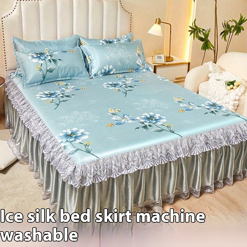 French Jupe Style Ice Silk Laved Cotton Cooling Mat
