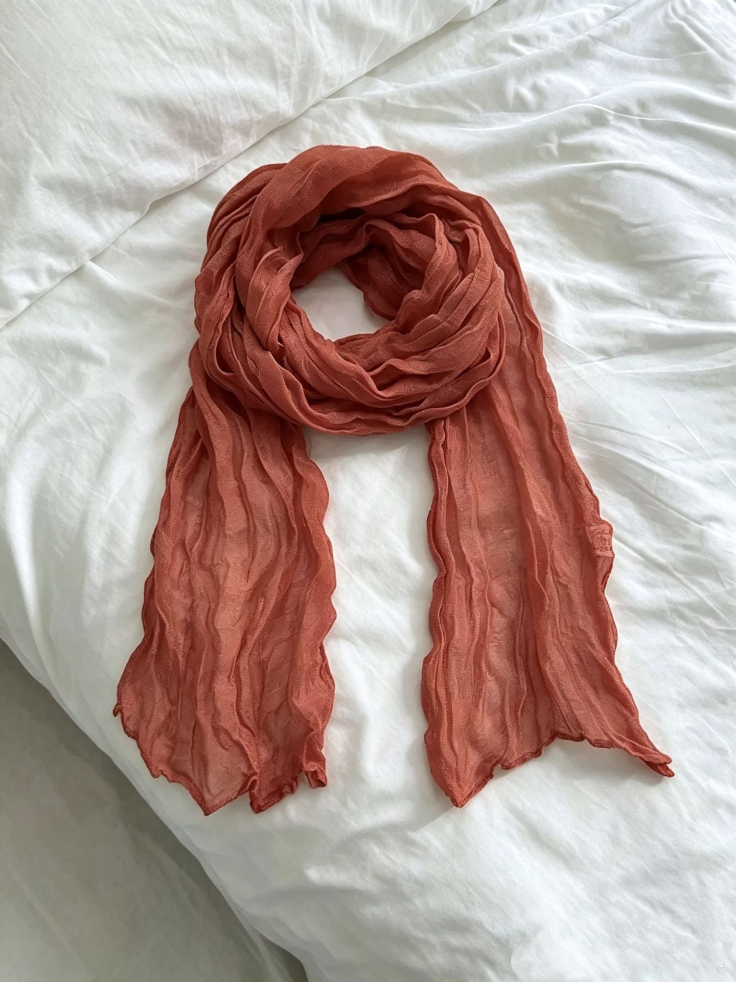 Femmes Versatile Solid-colore Cable-knit mince écharpe chaude pour le printemps et l'automne
